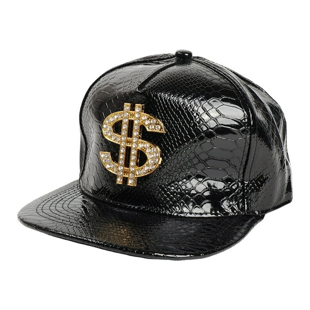 WZXFASHION Unisex Shiny Skin Baseball Caps With Embroidered Sign Clothing Shoes & Accessories Black One Size
