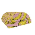 thumbnail image 1 of Banana Foot Rest, Exotic Themed Fun Pop Pattern with Fruit Summer Repetition, Non-Slip Backing Adjustable Ergonomic Memory Foam Leg Support for Office, Rose Mustard, by Ambesonne, 1 of 5