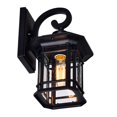 thumbnail image 3 of CWI Lighting Lanterne Murale Noire 1 Lumière Extérieure, 3 of 5