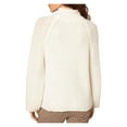 thumbnail image 2 of Cupcakes and Cashmere Womens Cable Knit Mock Neck Sweater White L, 2 of 2