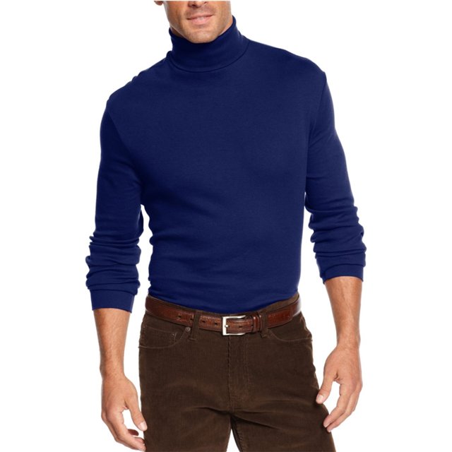 John Ashford - Camiseta básica para hombre, color azul, talla mediana