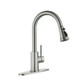 thumbnail image 2 of Boyel Living 3-function Kitchen Faucet with Pull Down Spout,Single Handle Kitchen Sink Faucets with Base Plate in Brushed Nickel, 2 of 9