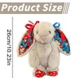 thumbnail image 2 of Cute Themed Bunny Stuffed Animal, Soft Stuffed Bunny Plush Toy, Decorative Plush Ornament For Collection,Home Decor,Play Holiday Gift Giving, 2 of 3