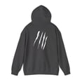thumbnail image 3 of Effete Feline Claw Marks Scratch Unisex Heavy Blend™ Hooded Sweatshirt, 3 of 13