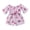 Pink, variant on xiaxaixu Girls One Piece Romper Flowers Print Off Shoulder Stylish Bow Jumpsuit