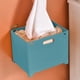 thumbnail image 5 of Cesta plegable de la ropa sucia con asas • Organizador de almacenamiento montado en la pared para dormitorio y baño • Gran 38x30x27,5cm blanco/azul/amarillo, 5 of 6