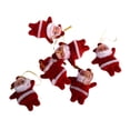 thumbnail image 1 of Mini adornos navideños BLESIY de Papá Noel, 6 piezas, colgantes, decoración navideña, 1 of 7