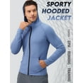 thumbnail image 5 of FEOYA Mens Hoodie Jackets Full Zip Male Running Shirts Long Sleeve Outdoor Athletic Jacket for Fishing Hiking Active Workout Gym Training 2XL Blue, 5 of 7
