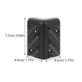 thumbnail image 2 of HAMPPLIES Protection d'Angle pour Enceinte 6 Ensembles Noir pour Scène et Transport, 2 of 8