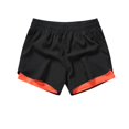 thumbnail image 5 of DDAPJ pyju Clearance Today! Mens 2 in 1 Workout Shorts Summer Beach Athletic Shorts with Compression Liner Drawstring Running Sports Shorts with Pockets Orange XL, 5 of 6