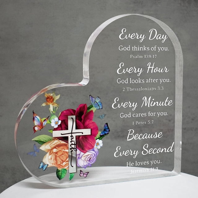 Regalos cristianos para cumpleaños de mujeres, regalos inspiradores de mariposas para amigos, regalos espirituales religiosos para su mamá, niña, compañera de trabajo, hermana, letreros decorativos