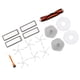 thumbnail image 2 of Kit de accesorios para robot aspirador Dreame Bot W10 W10 Pro, cepillos, filtros, soporte, mopa, peine plano blanco, 2 of 14