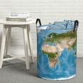 thumbnail image 5 of Cauagu Earth View World Map for Laundry Basket,Collapsible Organizer Basket for Storage Bin Toy Bins Gift Baskets Bedroom Clothes Children Nursery Hamper -Small, 5 of 7