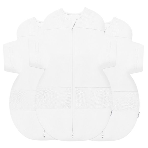 Saco de dormir Blanket Happiest Baby SNOO de algodón orgánico, paquete de 3 unidades