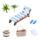 thumbnail image 3 of Mini juego de sillas de playa, accesorios para muñecas, accesorios de playa 1:12, juego de sillas para tomar el sol en la playa, accesorios utillería, 3 of 7