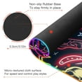 thumbnail image 4 of Large RGB Gaming Mouse Pad Led Glowing Mousepad Non-Slip Rubber Base 13 Light Modes 35.4x15.7 Neon Skull Star Sausage, 4 of 6