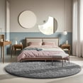thumbnail image 3 of Shag Area Rugs for Living Room 7'(Round), Soft and Fluffy Shaggy Carpet for Pets, Machine Washable Floor Rugs for Living room, 3 of 9