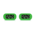 thumbnail image 4 of Reloj despertador LED digital Billuyoard con carcasa de silicona Verde 2Conjunto, 4 of 6