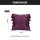 thumbnail image 2 of Funda de almohada decorativa bohemia con borlas para sofá cama, funda de cojín suave, 18 x 18 "/45 x 45 cm, 2 of 5