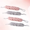 thumbnail image 4 of Nvzi 4Pcs Long Bath Sponge Creative Bath Shower Sponge Pouf-Grey+Pink, 4 of 4
