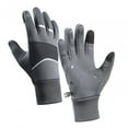 thumbnail image 2 of Guantes de invierno Guantes cálidos con dedos para pantalla táctil Guantes para clima frío Térmicos Gris, 2 of 9