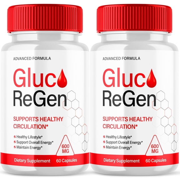 Gluco ReGen Advanced Glycogen Supplement All Natural Circulation Support 120 Capsules