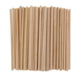 thumbnail image 2 of KLKCMS Bâtons de Bois de Bambou Non Finis Tige Ronde en Bois 100 Pcs 120mm, 2 of 7