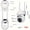 White-2-2-2-2-2, variant on 2/4/6pcs 1080P HD WiFi Security Camera, Indoor Outdoor 355° Pan-Tilt Color Night Vision, 2.4G AI Motion Detection & Two-Way Audio Intercom