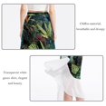 thumbnail image 2 of Tropical Plants Stylish Chiffon Summer Beach Dress - Women's Fashionable Polyester Strap Sun Dress, 2 of 6