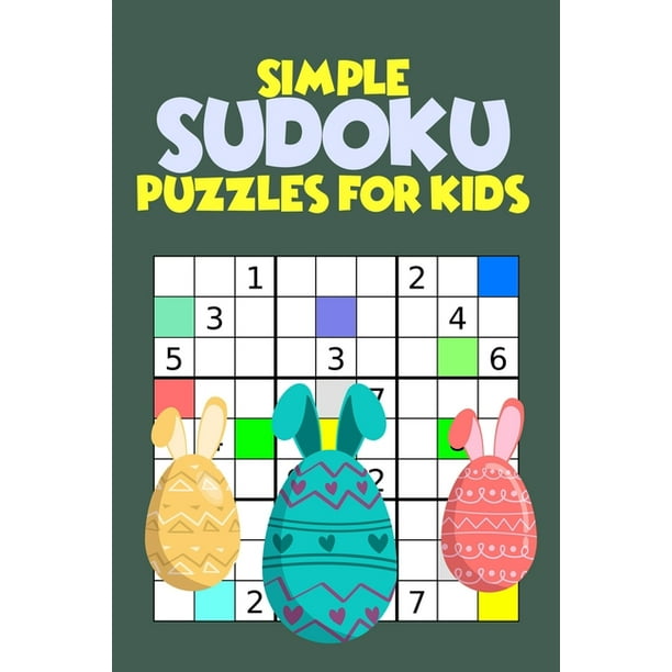 simple sudoku puzzles for kids a collection of easy sudoku puzzles for smart and talented kids great kids sudoku puzzle book paperback large print walmart com