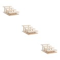 thumbnail image 4 of Thinsony Modern Wooden Rack Glasses Display Stand Holder Organizer 4 Layer 3Set, 4 of 6