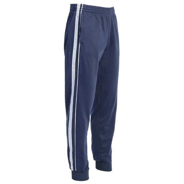 Gioberti Mens Athletic Track Pants With Ribbed Cuff Leg
