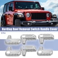 thumbnail image 2 of Unique Bargains 6 Pcs Housse de Poignée d'Interrupteur de Retrait de Toit Rigide pour Jeep Wrangler JL JLU 2018-2023 Ton Argent, 2 of 7
