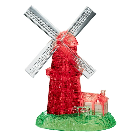 Windmill Original 3D Crystal Puzzle from BePuzzled, Ages 12 and Up