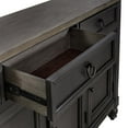 thumbnail image 6 of Americana Farmhouse Hall Buffet- Black, 6 of 14
