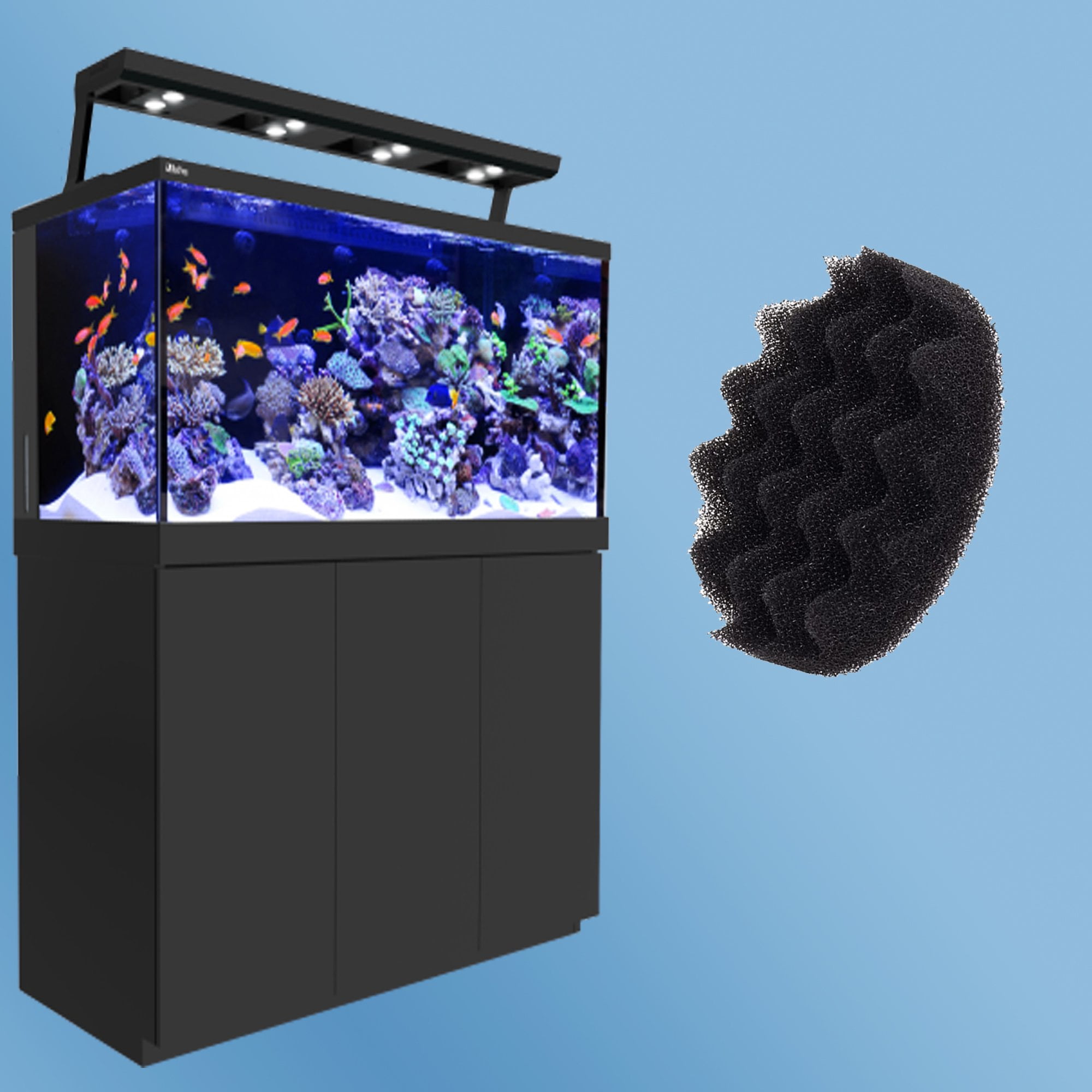 Qzbhct 6 Pcs Aquarium Bio Foam Filter Pads for Fluval FX4 / FX5 / FX6 Canister Filtration Systems