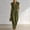 Army Green, variant on Womens V Neck Casual Dressy Jumpsuits Smocked Zip Up Sleeveless Wide Leg Jumpsuit Summer Teacher Work Outfit Black XL(XL)