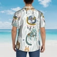 thumbnail image 4 of Kll Men'S Hawaiian Shirt Short Sleeve Button Down Beach Shirts-Cute Colorful Animal, 4 of 7