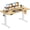 Oak, variant on Nextay Electric Standing Desk 63x24 Inches, Sit Stand Up Desk with 3 Memory Presets, Splice Wood Board, Home Office Computer Workstation (Wood)