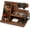 Earth Beige, variant on Wood Phone Docking Station for Men - Desk or Nightstand Organizer - Birthday Gifts for Husband, Dad - Anniversary Idea from Wife - Key Holder, Stand Wallet, Watch, Essentials (Chocolate Brown)