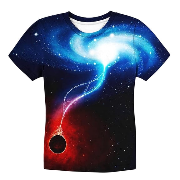 ibiyuan Boys Clothes Size 10,Children's Fashionable Casual Letter Round Neck Short Sleeved T Shirt Top