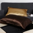 thumbnail image 5 of JINSIJU 2Pcs Silk Satin Pillowcase Comfortable Bed Solid Color Pillow Cover, 5 of 5
