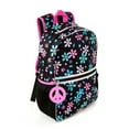 thumbnail image 6 of Schoolyard Vibes Daisy Floral Girls 16" 3 Piece Headphone with Lunch Backpack Set, Black, 6 of 10