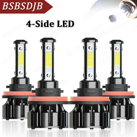 For Nissan Altima 2014-2018 Combo H11 H9 LED Headlight High Low Beam Bulbs 6000K