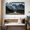 thumbnail image 3 of Elephant Stock Banff Highway Mountain Scene Wall Art - Horizontal Canvas Wall Art - Living Room Wall Decor - Transportation Canvas - Black And Blue Decor - 51" x 34", 3 of 8