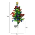 thumbnail image 4 of Solar Christmas Lights Outdoor 2.7ft Christmas Tree Outdoor Christmas Decorations LED Pathway Lights Christmas Decor for Yard Front Porch Grave Cemetery Decor, 4 of 6