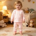 thumbnail image 2 of TOWED22 Baby Boy Clothes Letter Print Sweatshirt Pullover Top Jogger Pants 2Pcs Toddler Boy Cowboy Fall Winter Outfits Size:140,Color:Orange, 2 of 8