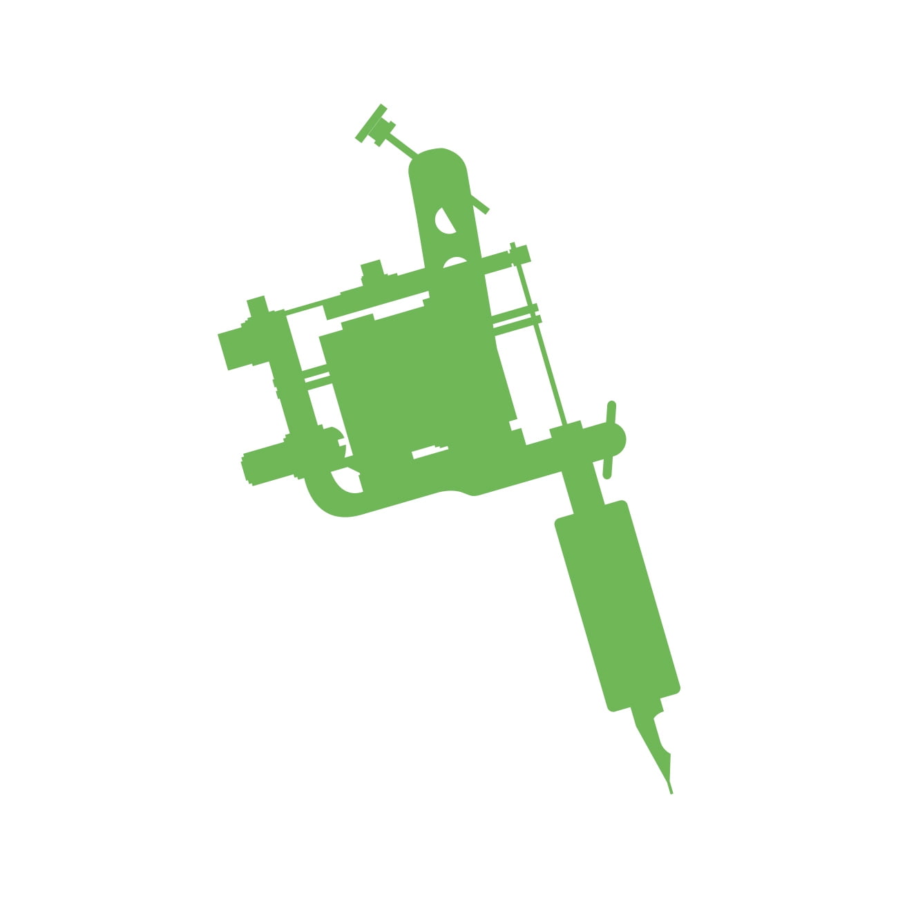 Tattoo Machine Sticker Decal Die Cut Self Adhesive Vinyl