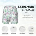 thumbnail image 6 of Picia Rabbit Back View pattern Mens Swim Trunks with Compression Liner Stretch Beach Shorts Quick Dry with Zipper Pockets No-Chafing Board Shorts-Medium, 6 of 9