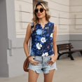 thumbnail image 5 of Womens Tank Top Cotton Linen V Neck Button Sleeveless Tops Basic Shirt Summer Clothes for Daily Beach Vacation, 5 of 5